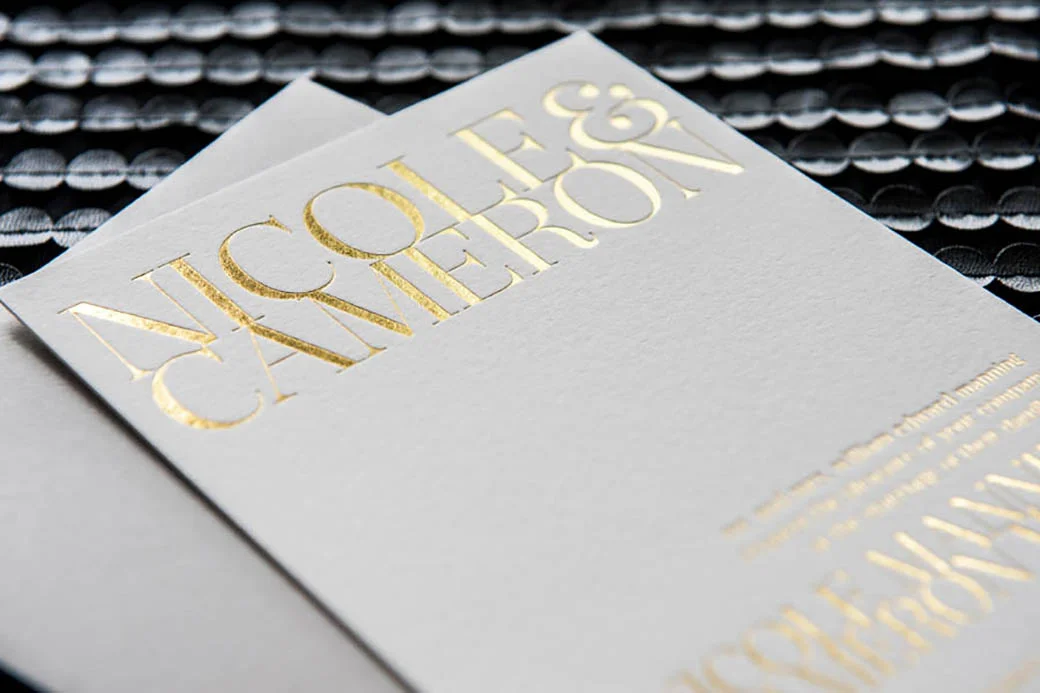 Gold foiling example